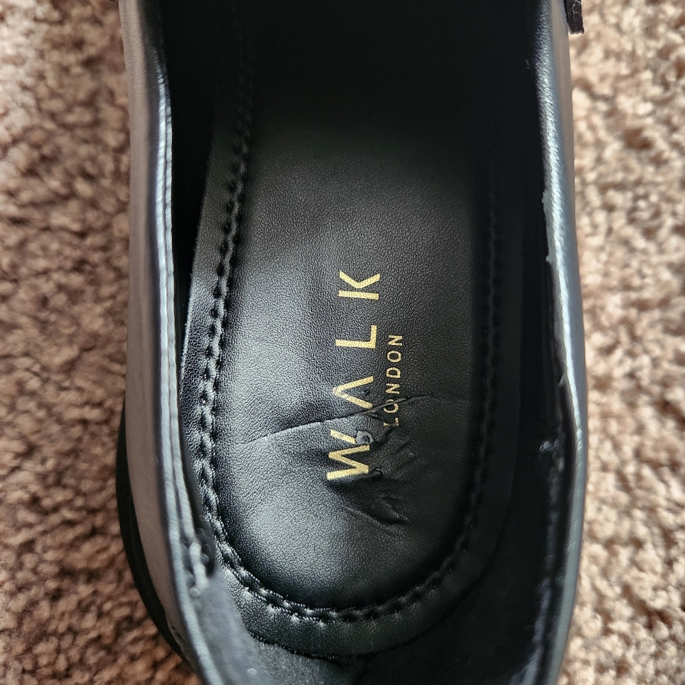 Walk London Black Loafers - Picture 5 of 7